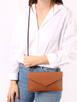 Medium Leather Paddock Clutch Bag Etrier Blue paddock TLOS1670-vue-porte