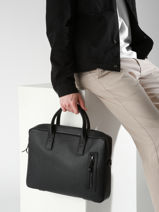 1 Compartment Business Bag Fl�che With 15" Laptop Sleeve Etrier Black fleche EFLE8211-vue-porte