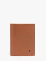 Passport Holder Madras Leather Etrier Brown madras EMAD025