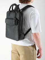 Leather Flandres Business Backpack Etrier Black flandres EFLA8271-vue-porte