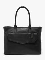 Leather Flandres Business Bag With 15" Laptop Sleeve Leather Etrier Black flandres EFLA823B