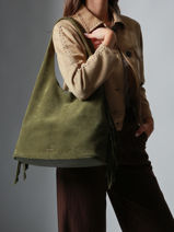 Sac Port paule L Country Cuir Etrier Vert country ECOU154L-vue-porte