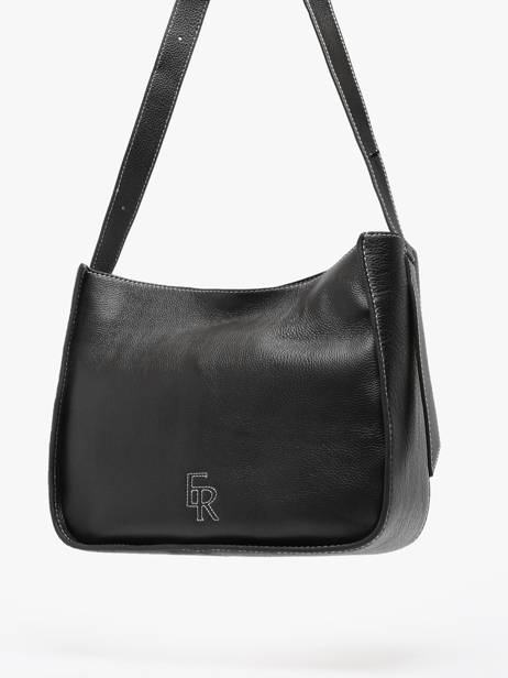 Shoulder Bag M Foudre Leather Etrier Black foudre EFOD087M other view 2
