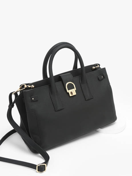 Satchel M Equestre Leather Etrier Black equestre EEQT142M other view 2