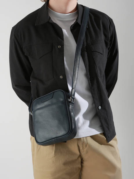 Leather Flandres Crossbody Bag Etrier Blue flandres EFLA729M other view 1