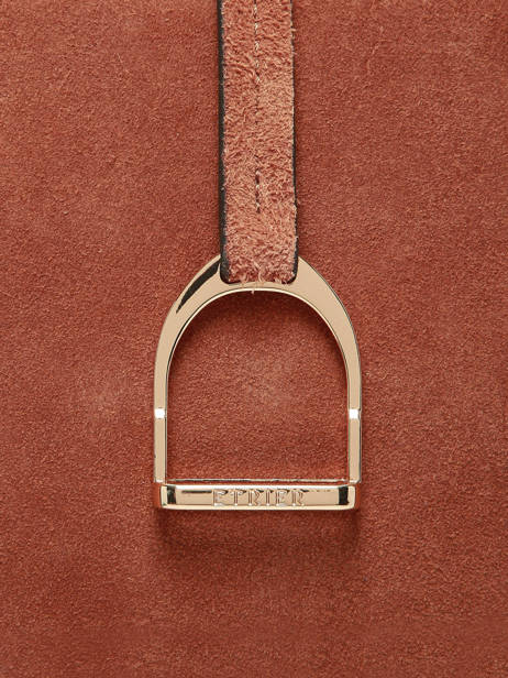 Shoulder Bag Altesse Suede Leather Etrier Brown altesse suede EASU088M other view 5